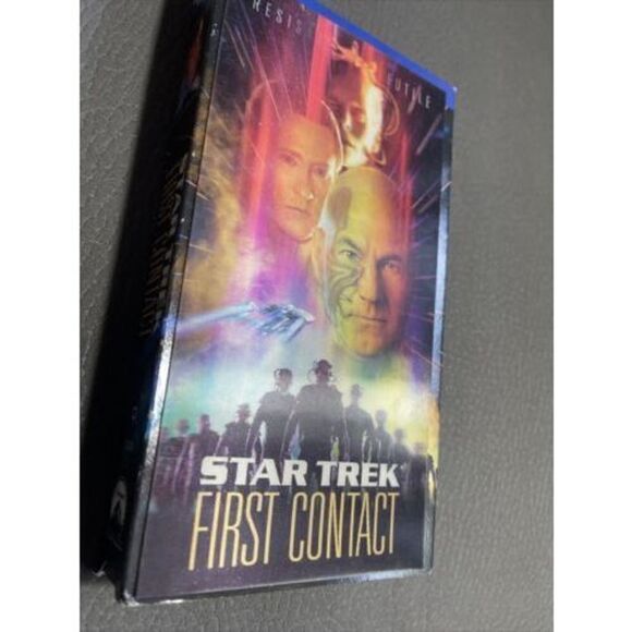Star Trek: First Contact (VHS, Widescreen) Holo Hologram Front Case Minimal Wear - Picture 3 of 8